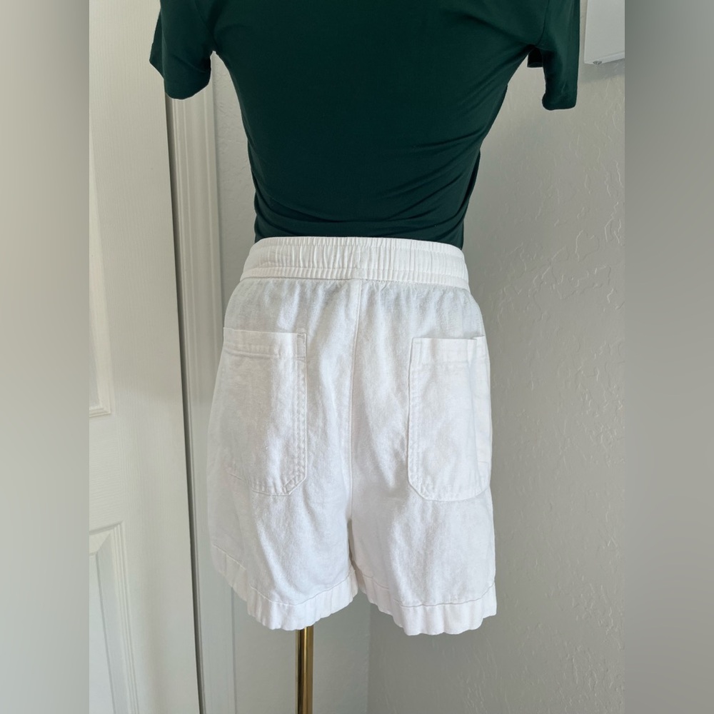 Women's White Casual Shorts - Picture 5 of 5